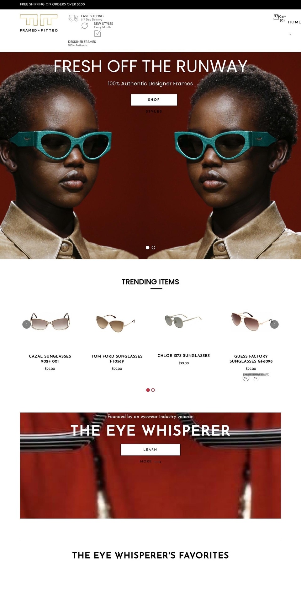 framedandfitted.com shopify website screenshot