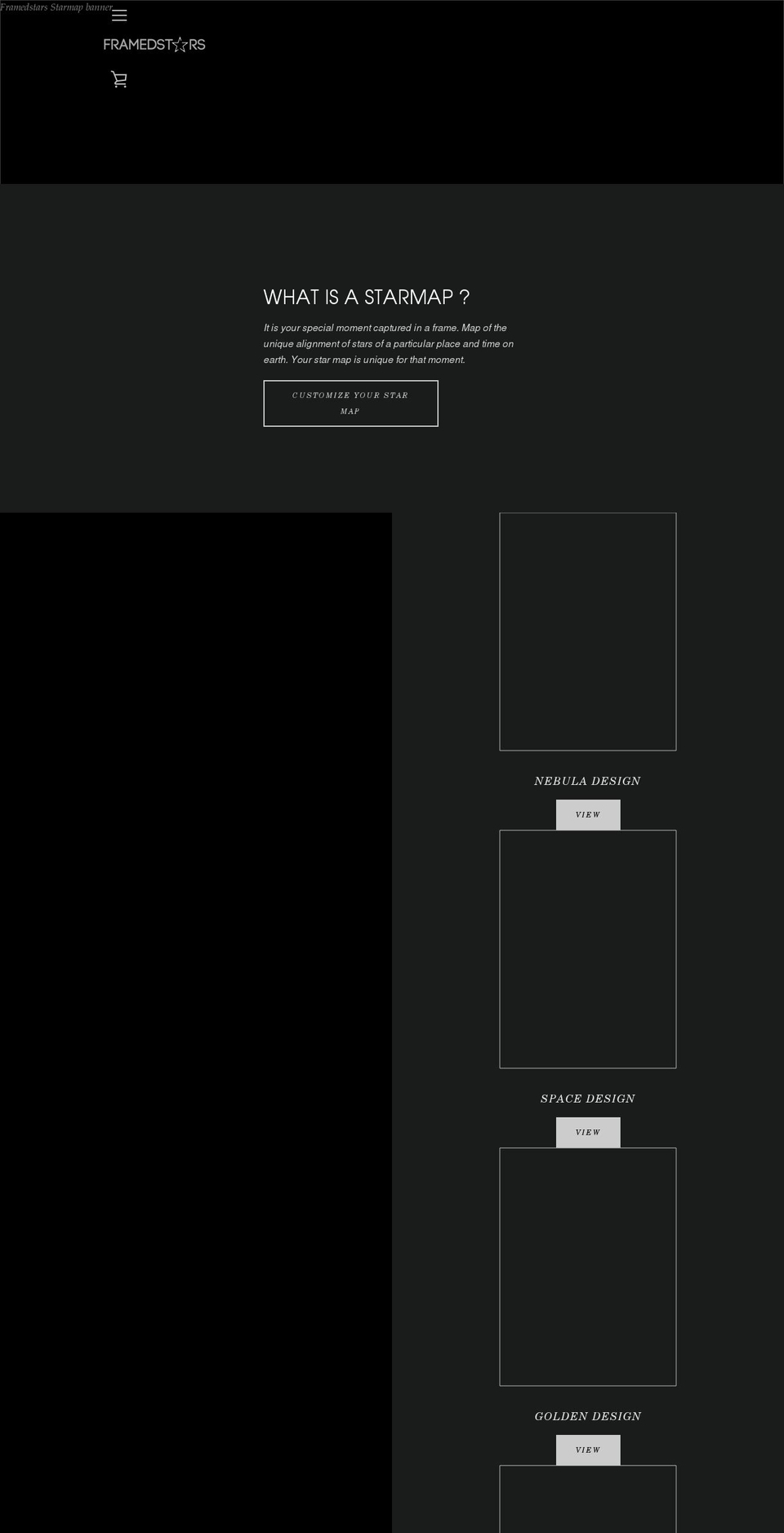framedstars.com shopify website screenshot