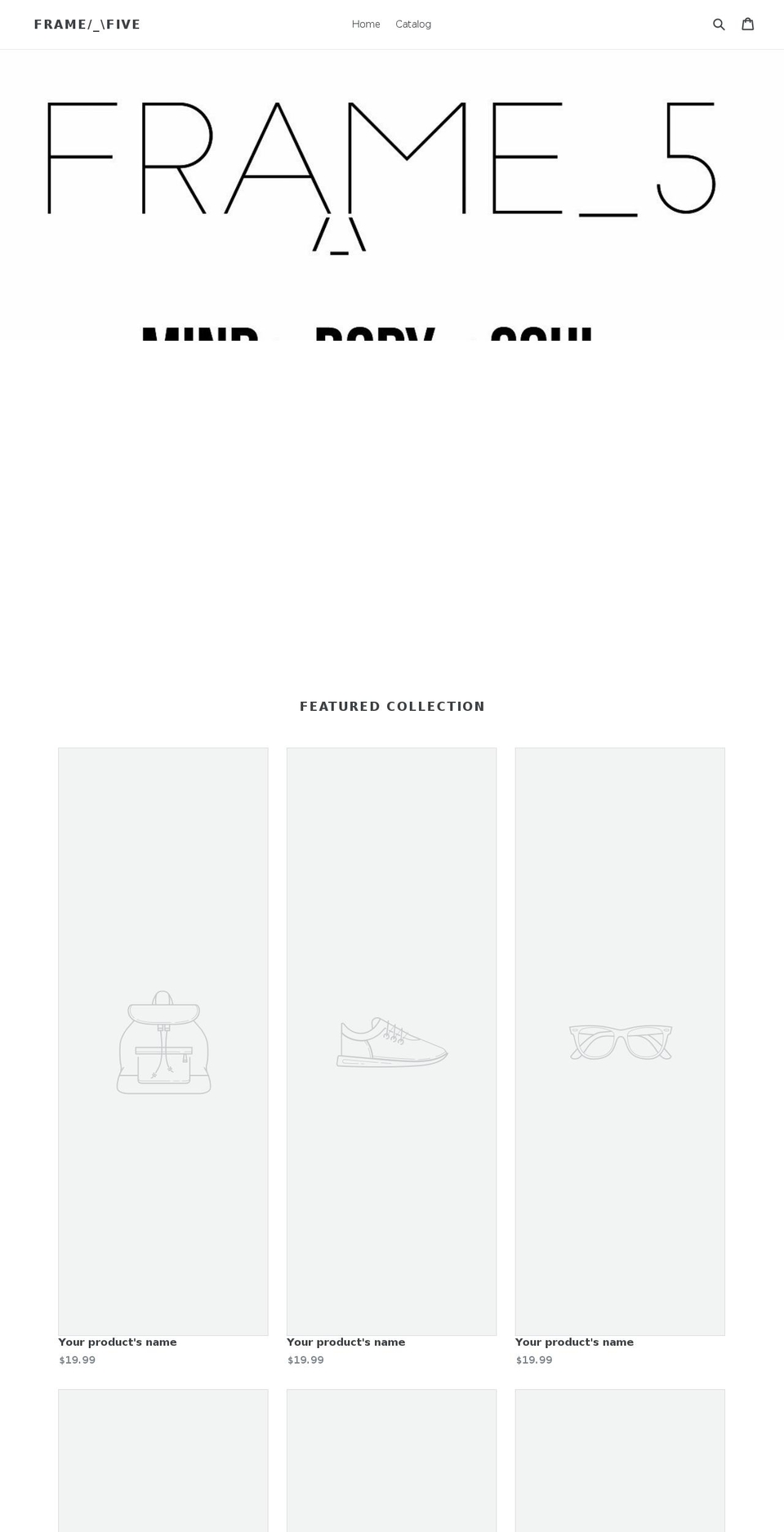framefiveclothing.com — Shopify storefront screenshot