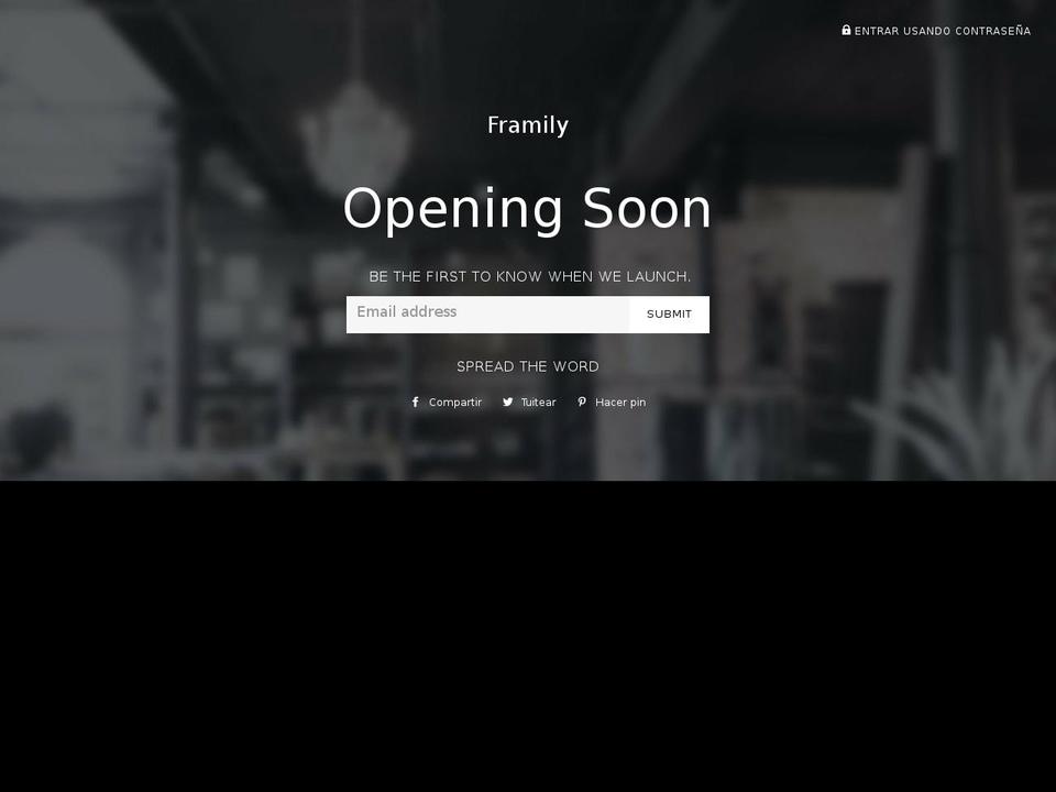 framilymusic.com — Shopify storefront screenshot