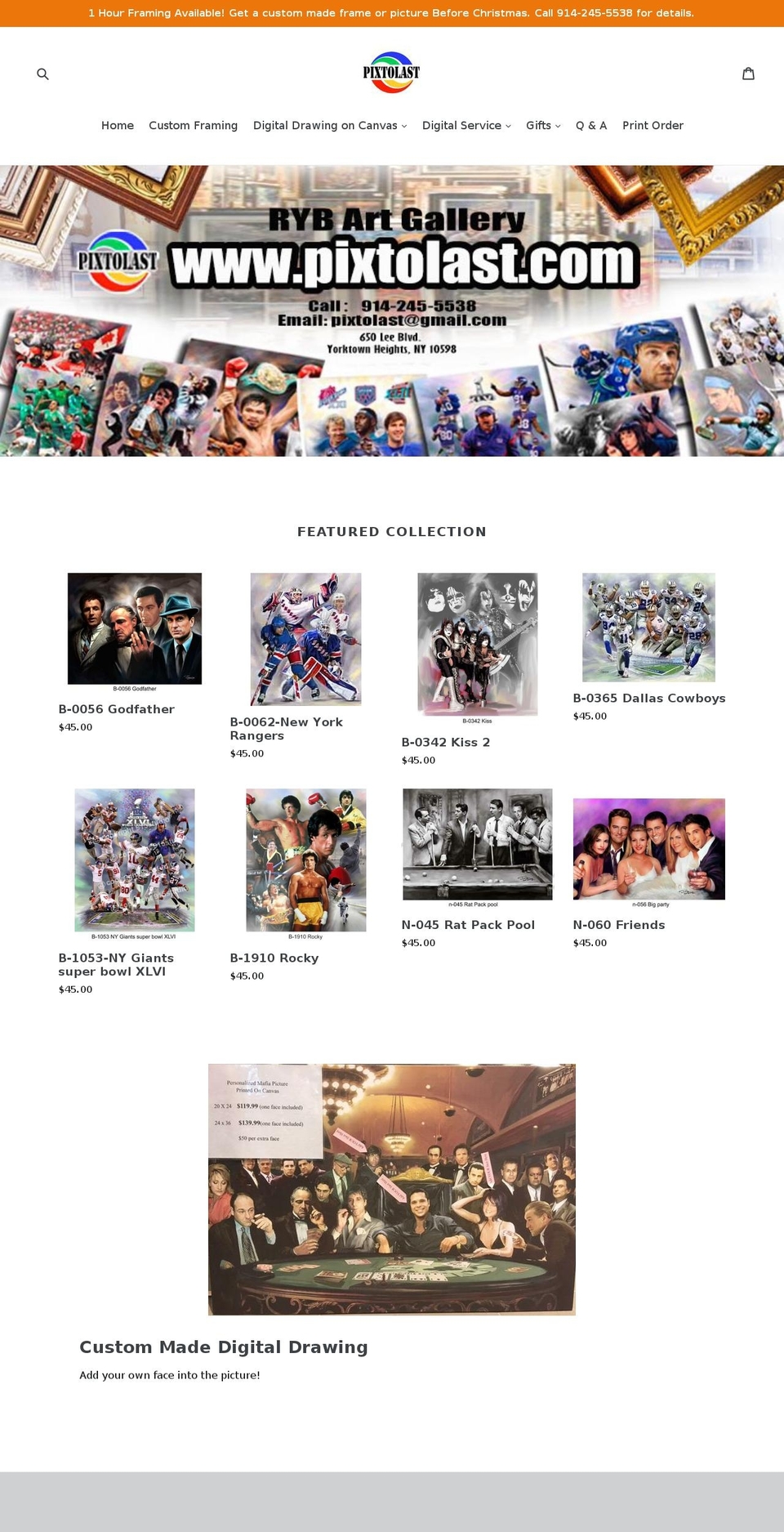 framingandmore16.com shopify website screenshot