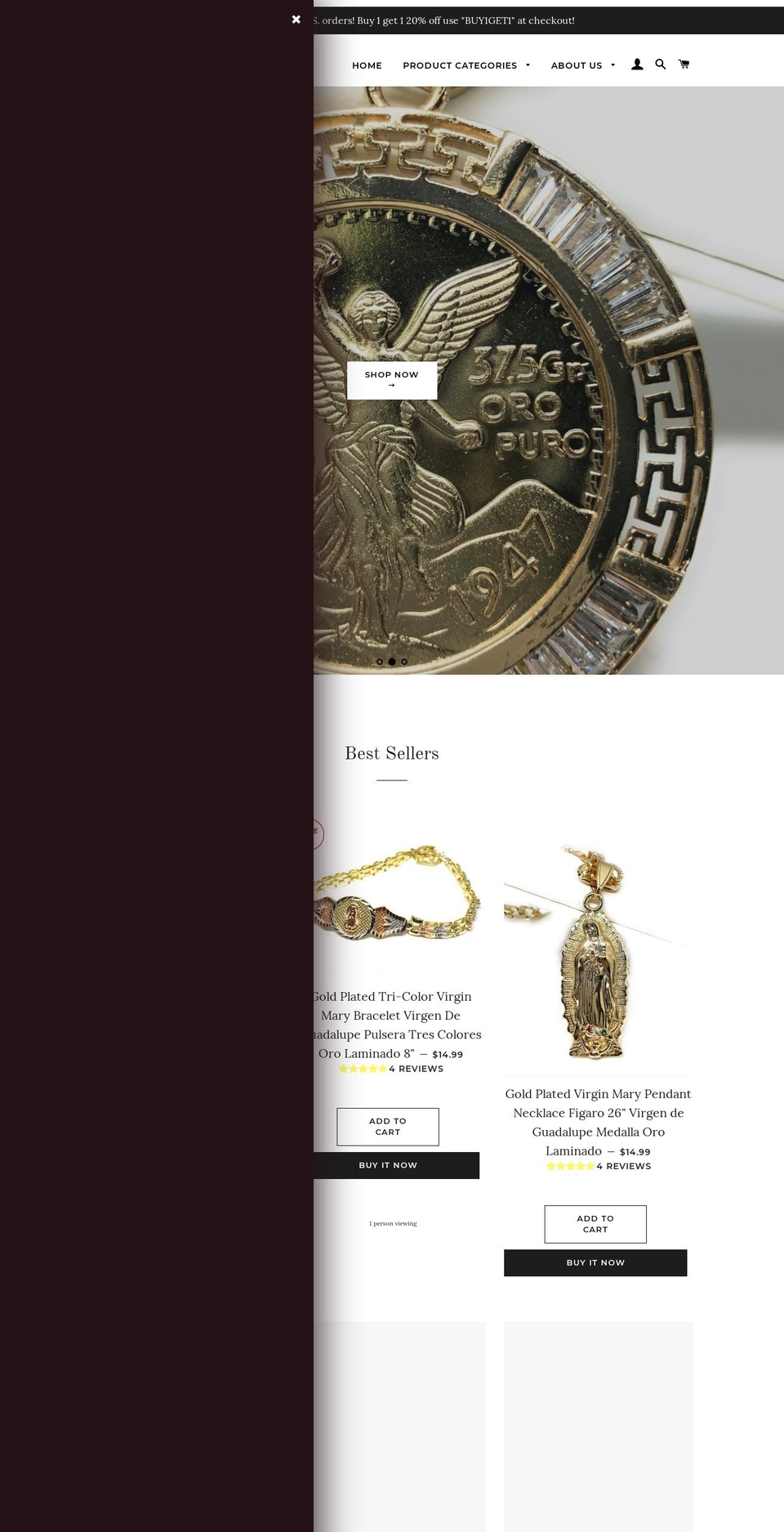 franandcojewelry.com — Shopify storefront screenshot