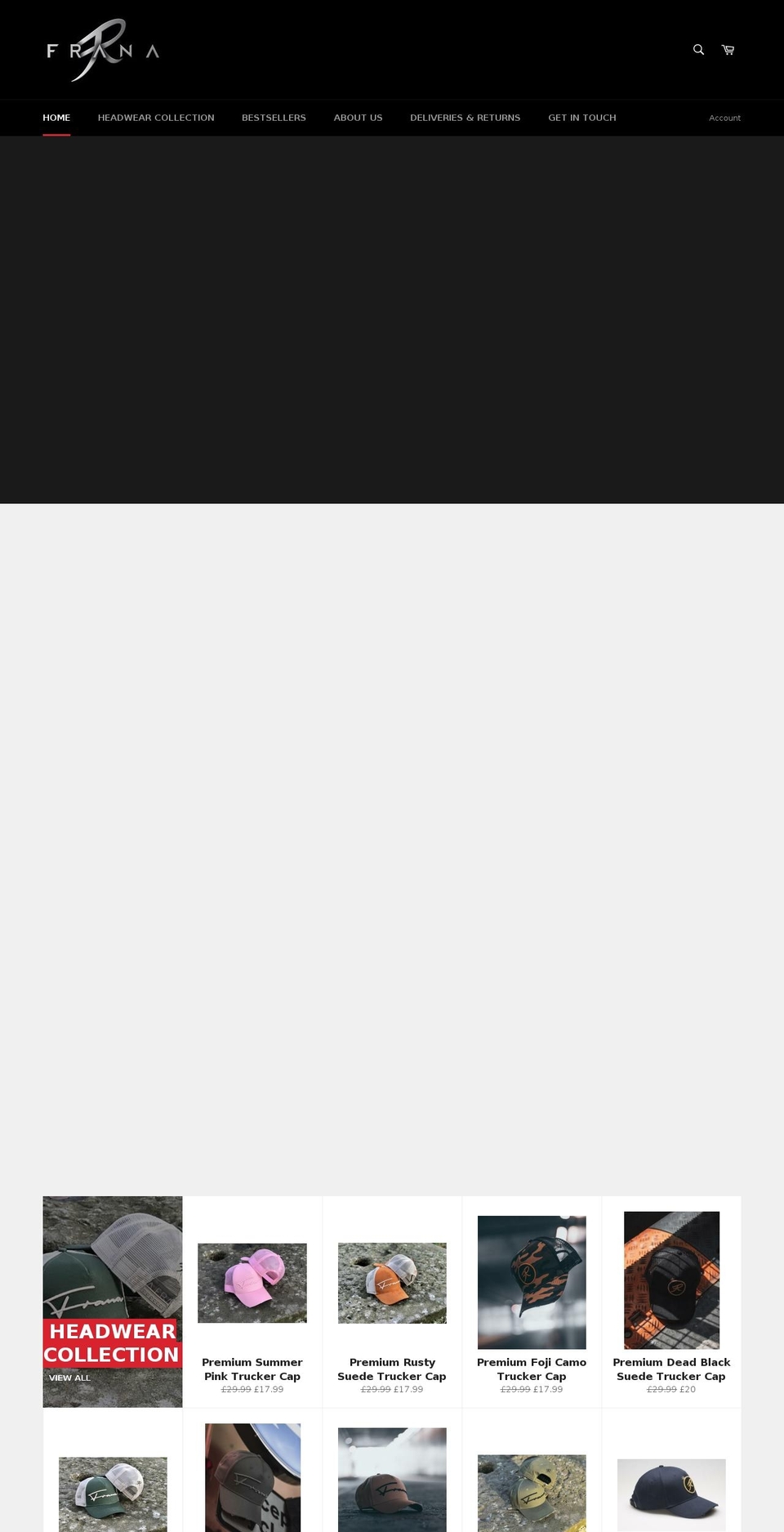 franawear.com — Shopify storefront screenshot