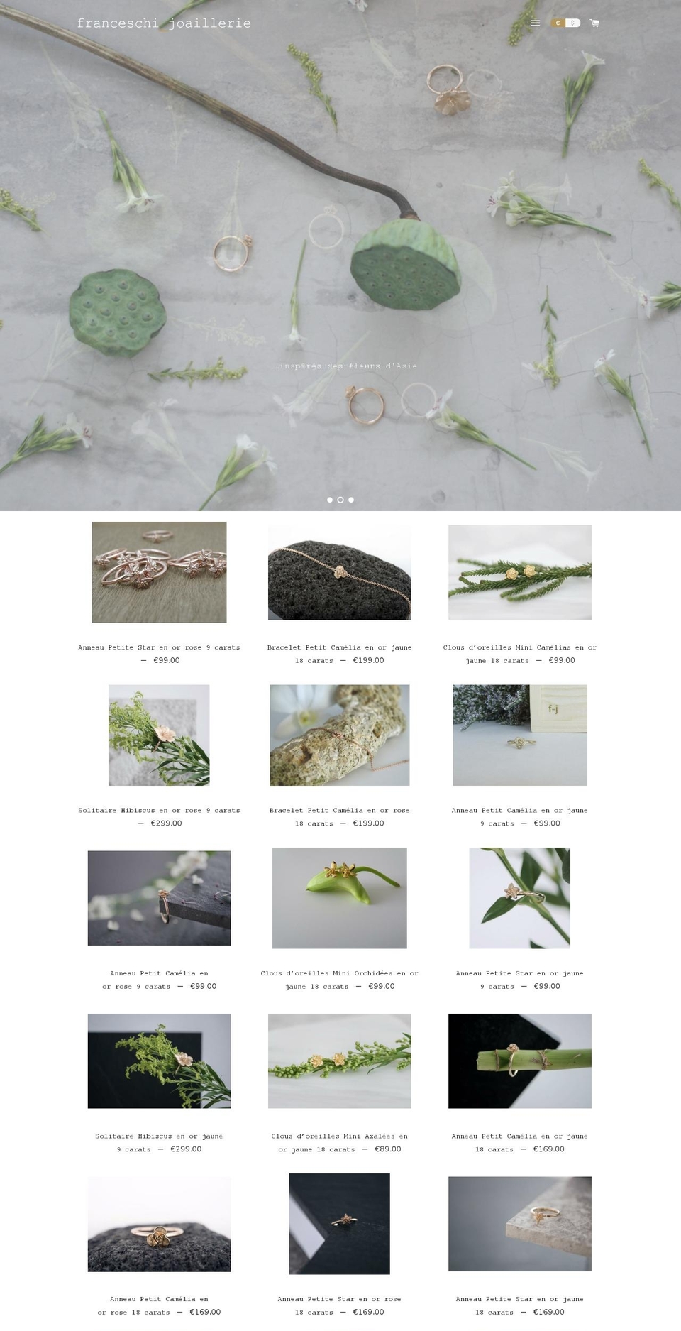 franceschi-joaillerie.com shopify website screenshot