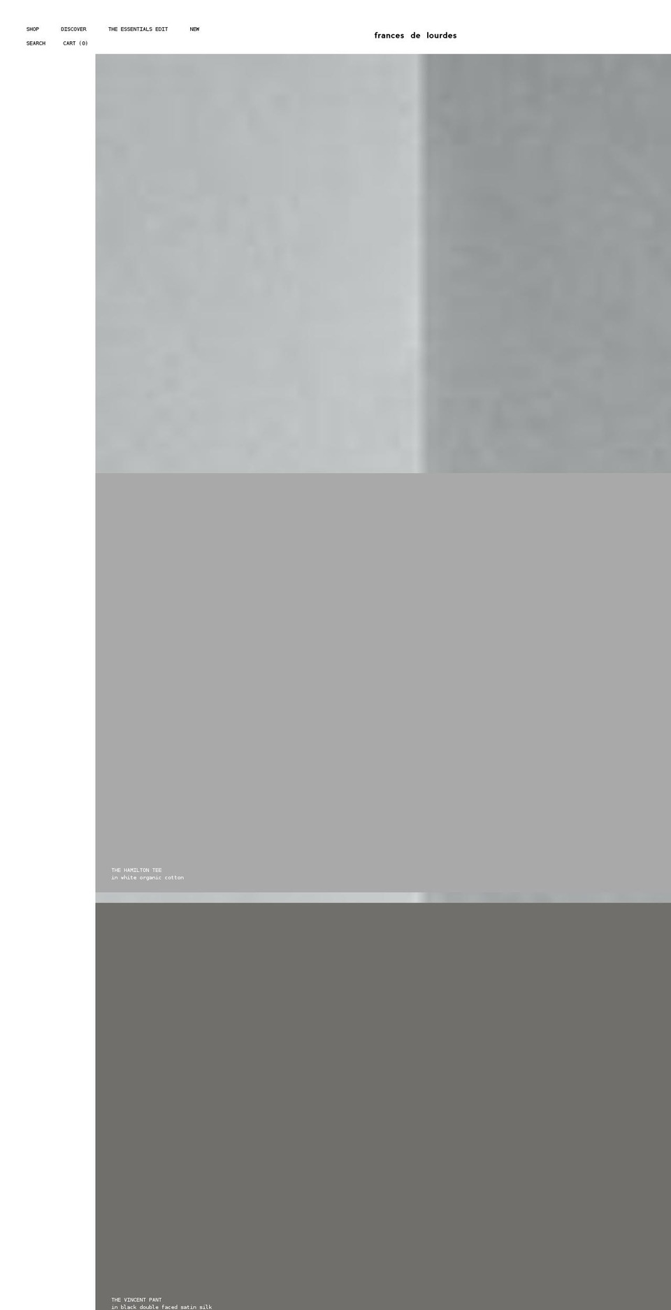 francesdelourdes.com shopify website screenshot