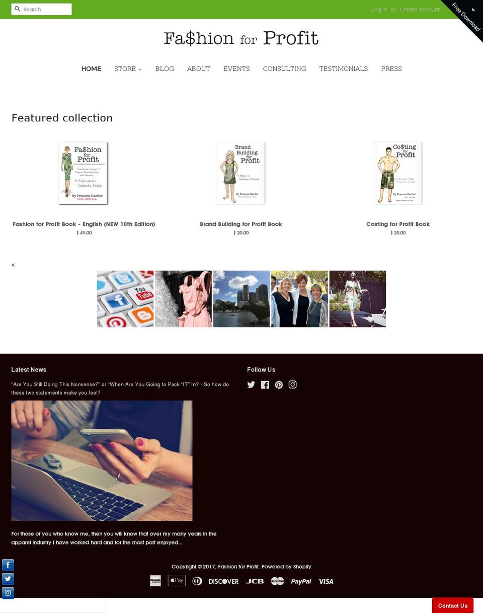 francesharder.com shopify website screenshot