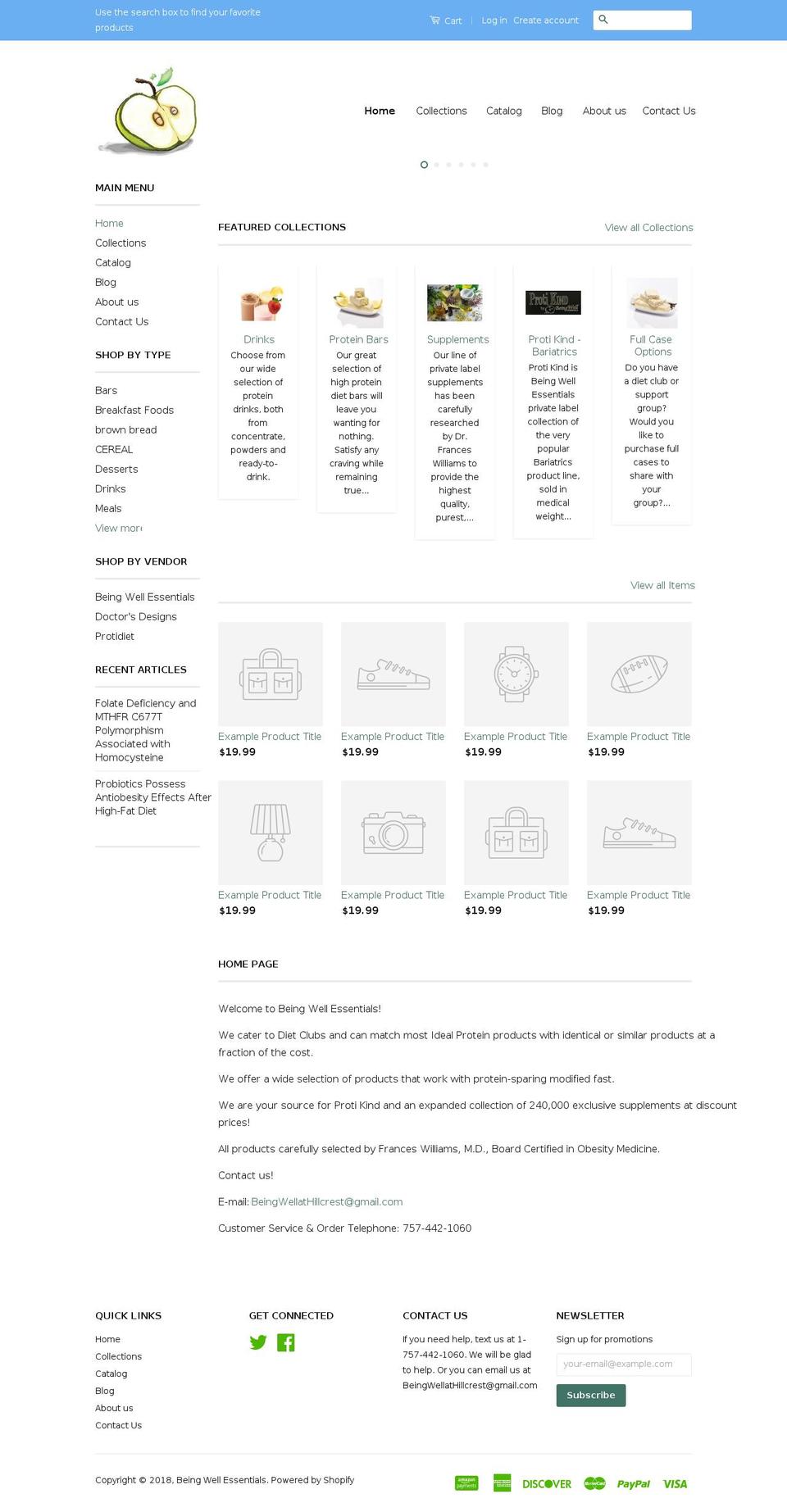 franceswilliamsmd.com — Shopify storefront screenshot
