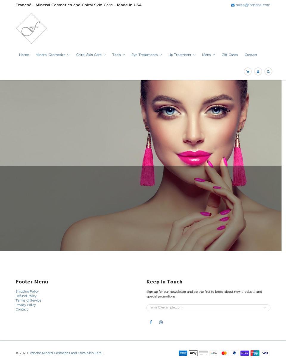 franche.com shopify website screenshot