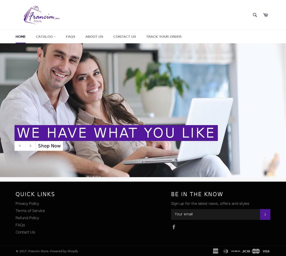 francim.com shopify website screenshot
