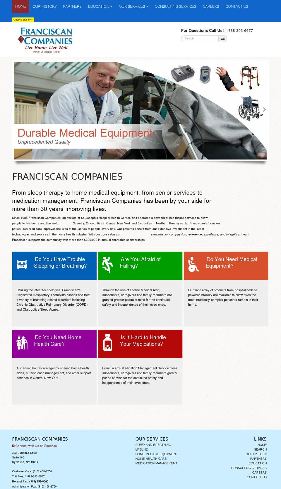 Current Theme 1\/20\/16 - pixel added Shopify theme site example franciscancompanies.com