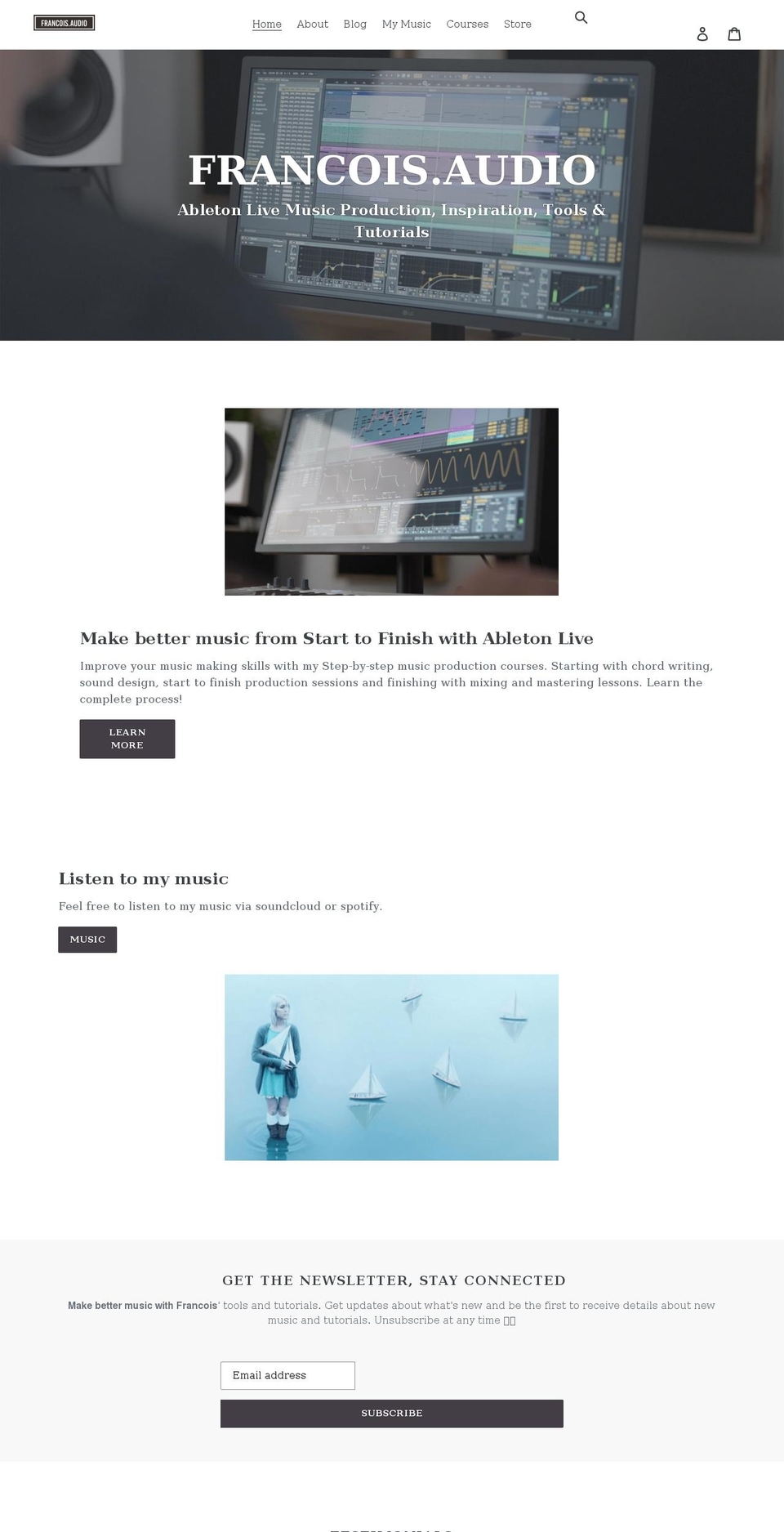 francoisbeats.com shopify website screenshot