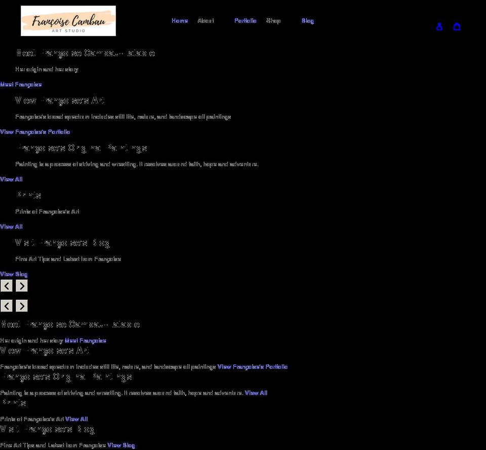 francoisecambau.com shopify website screenshot
