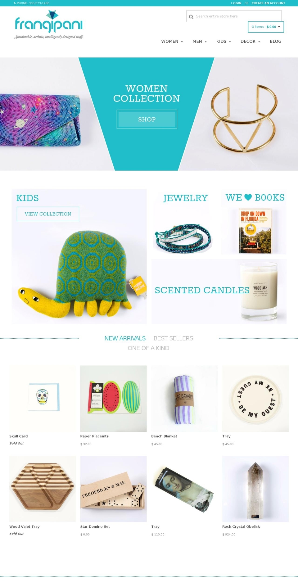 frangipanimiami.com shopify website screenshot