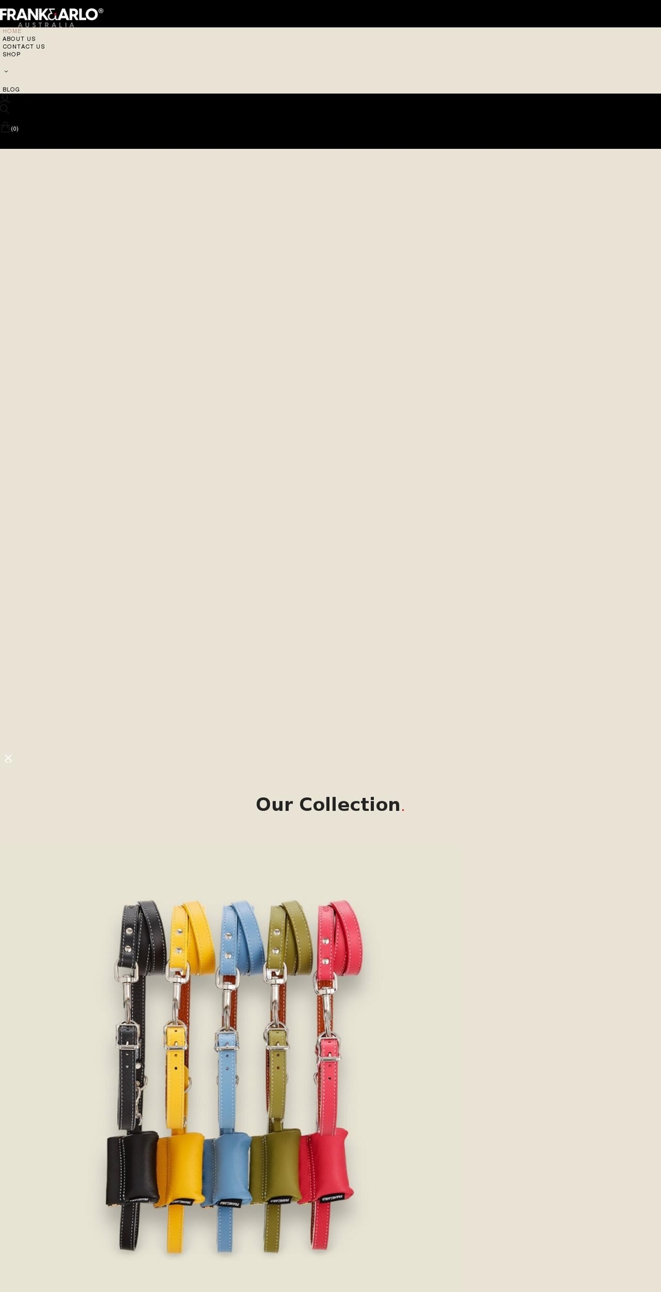 frankandarlo.com.au shopify website screenshot