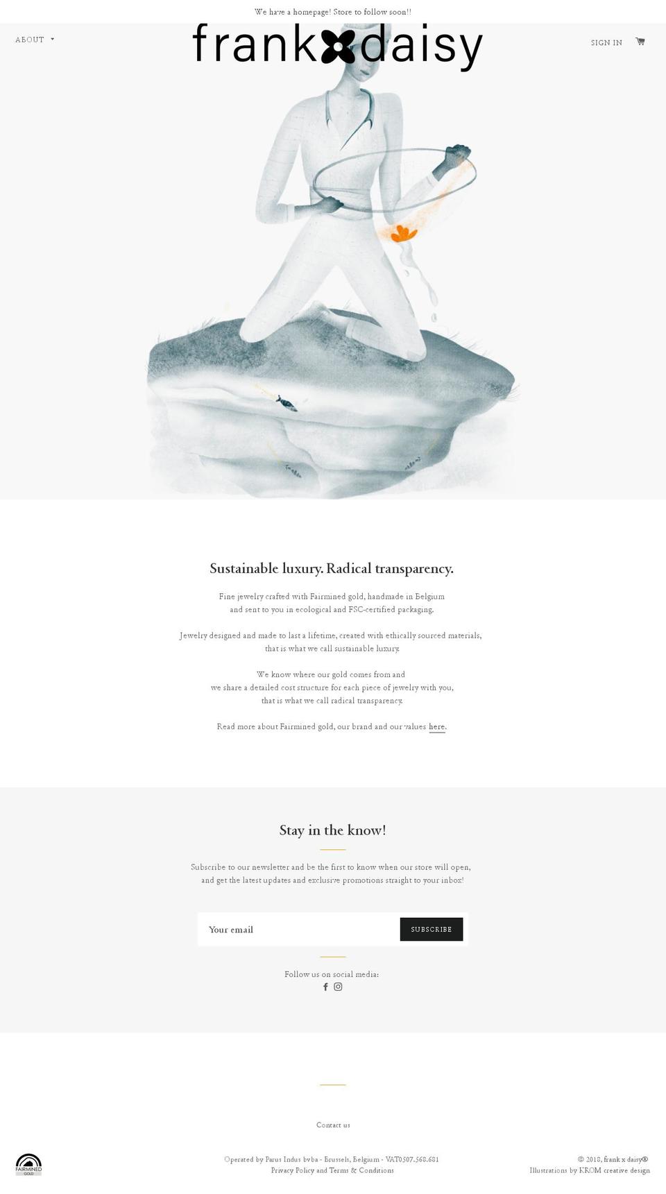 frankanddaisy.com — Shopify storefront screenshot