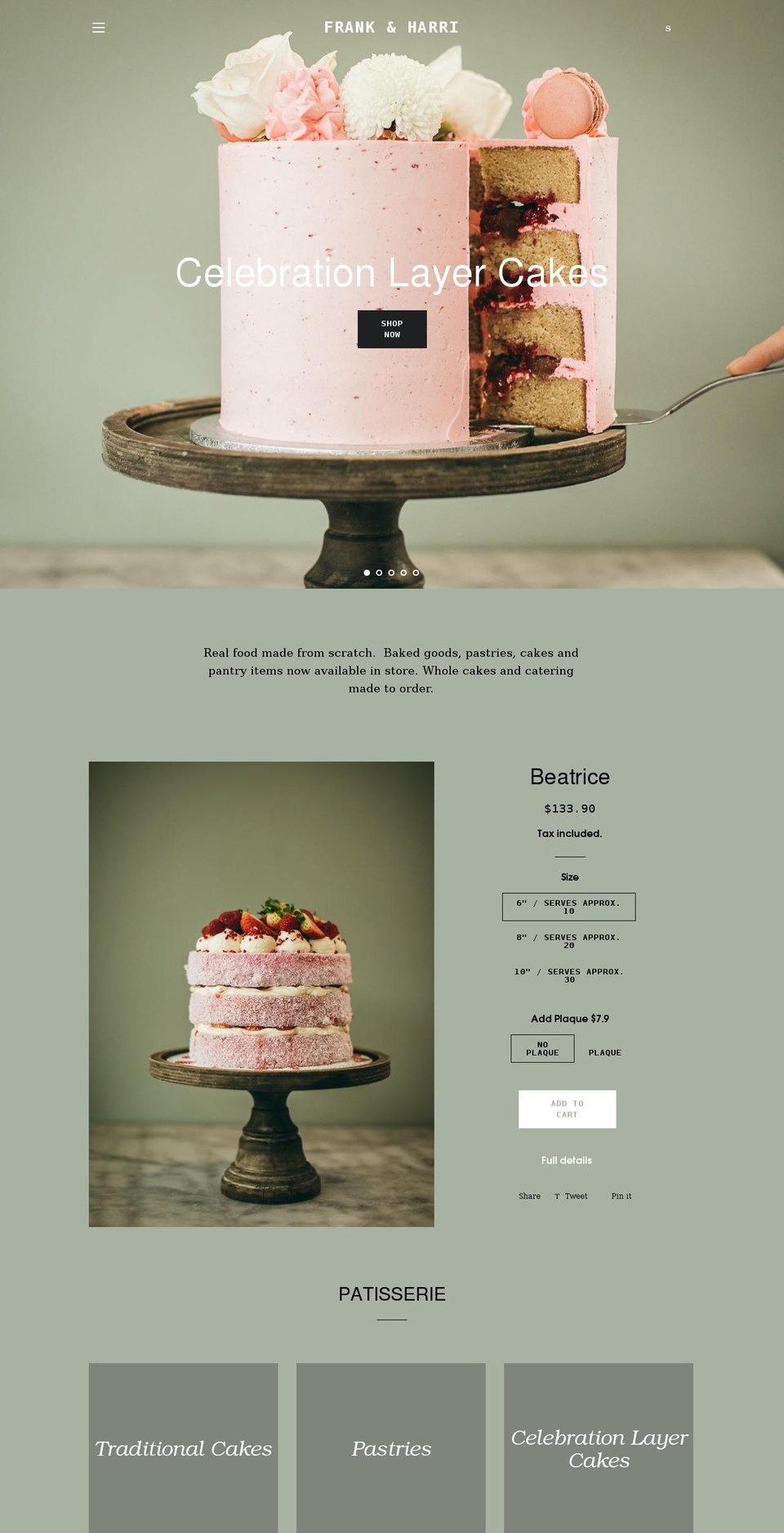 frankandharri.com.au shopify website screenshot