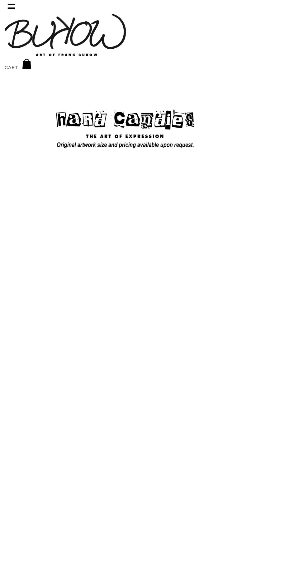 frankbukow.com shopify website screenshot