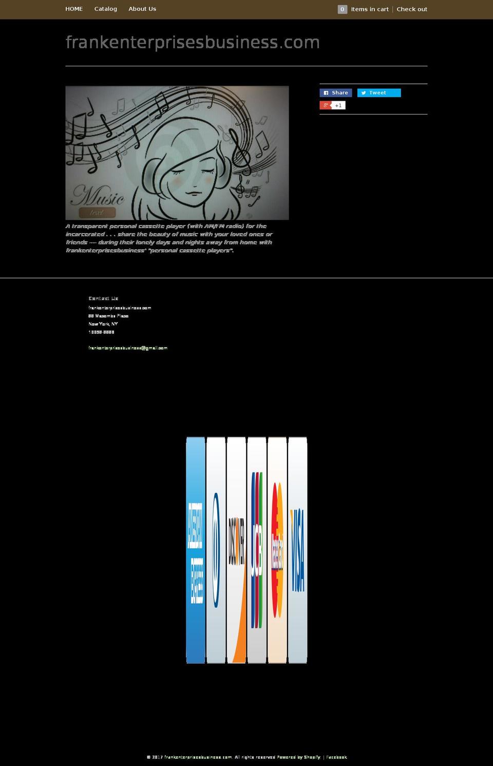 frankenterprisesbusiness.com shopify website screenshot