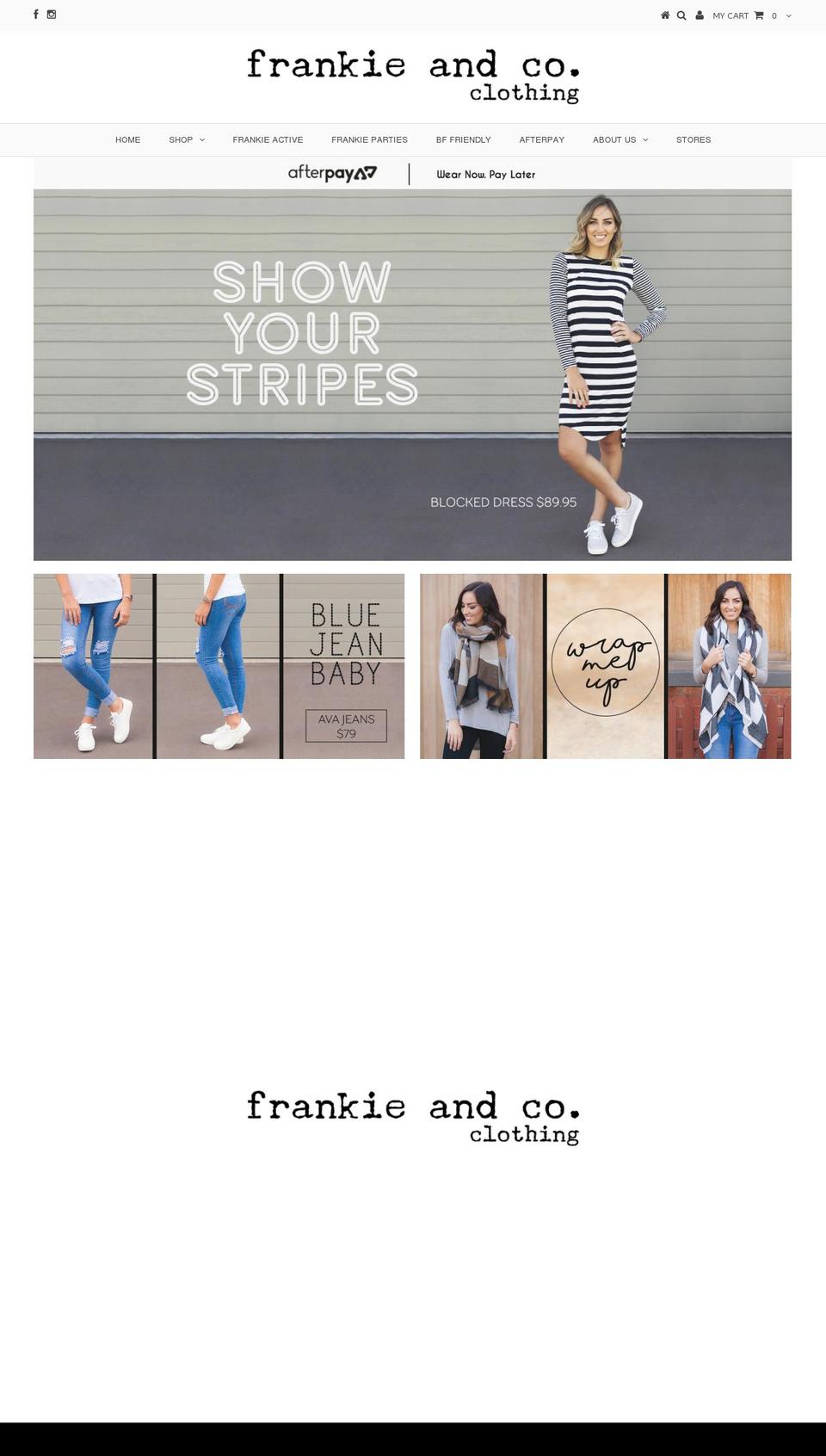 frankieandco.com.au shopify website screenshot
