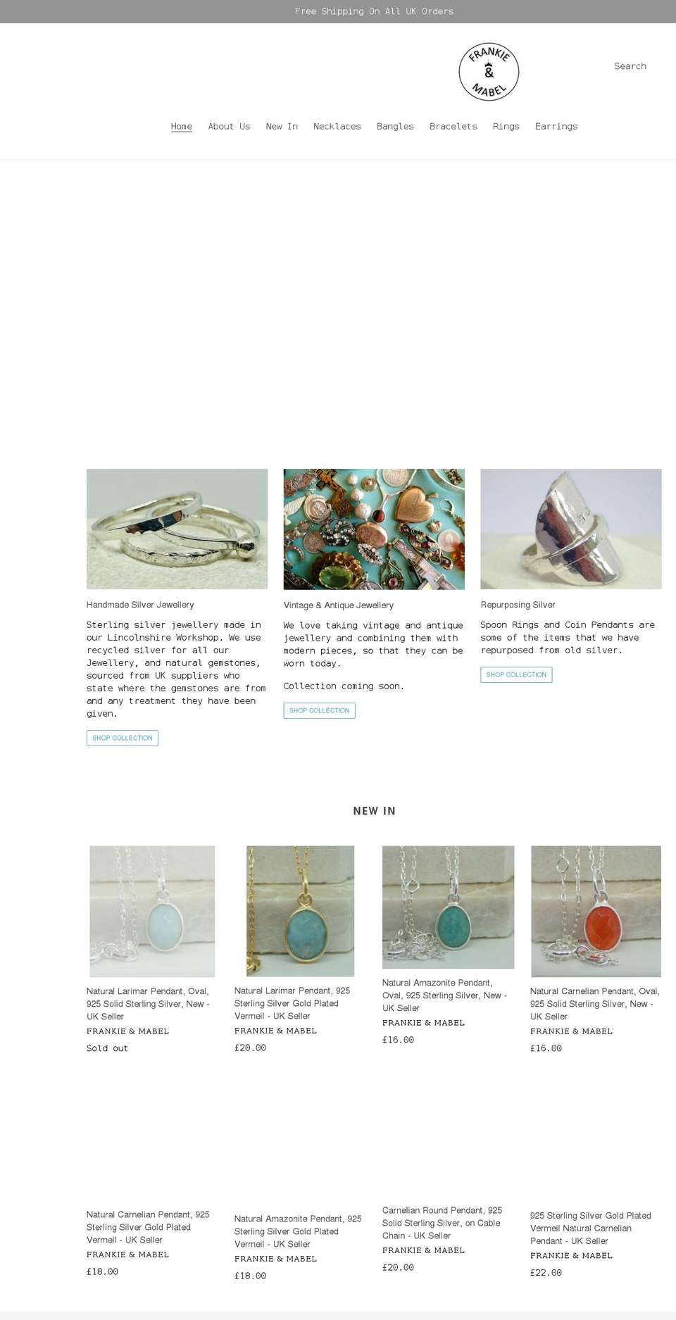 frankieandmabel.com shopify website screenshot