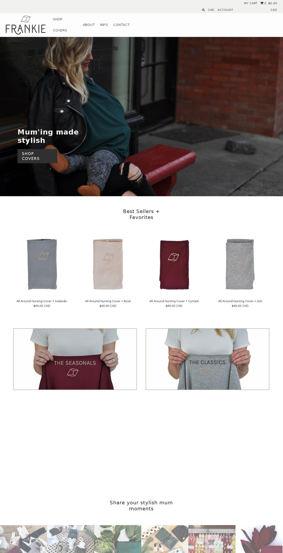 frankielifestyle.com — Shopify storefront screenshot