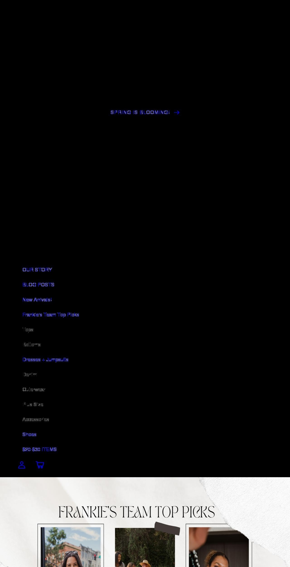 frankiesbyab.com — Shopify storefront screenshot