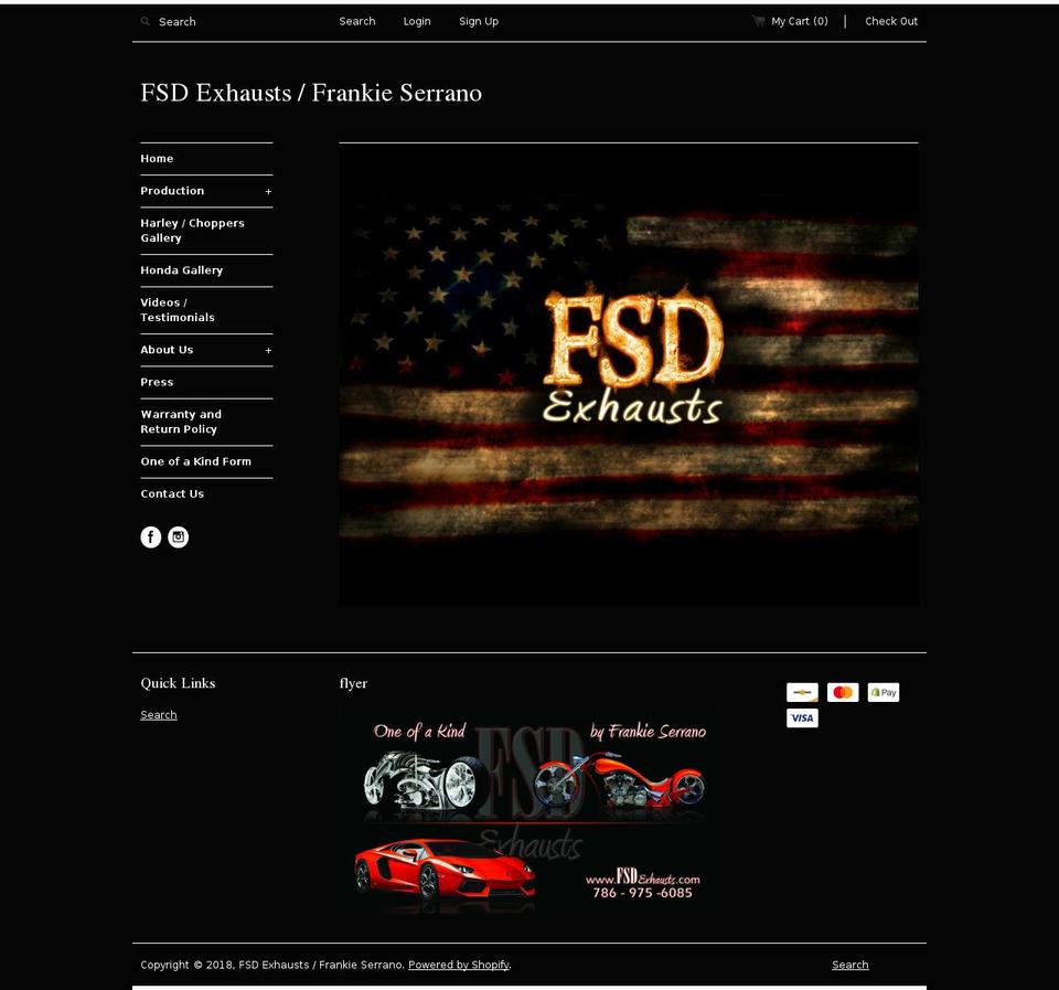 frankieserranodesigns.com — Shopify storefront screenshot