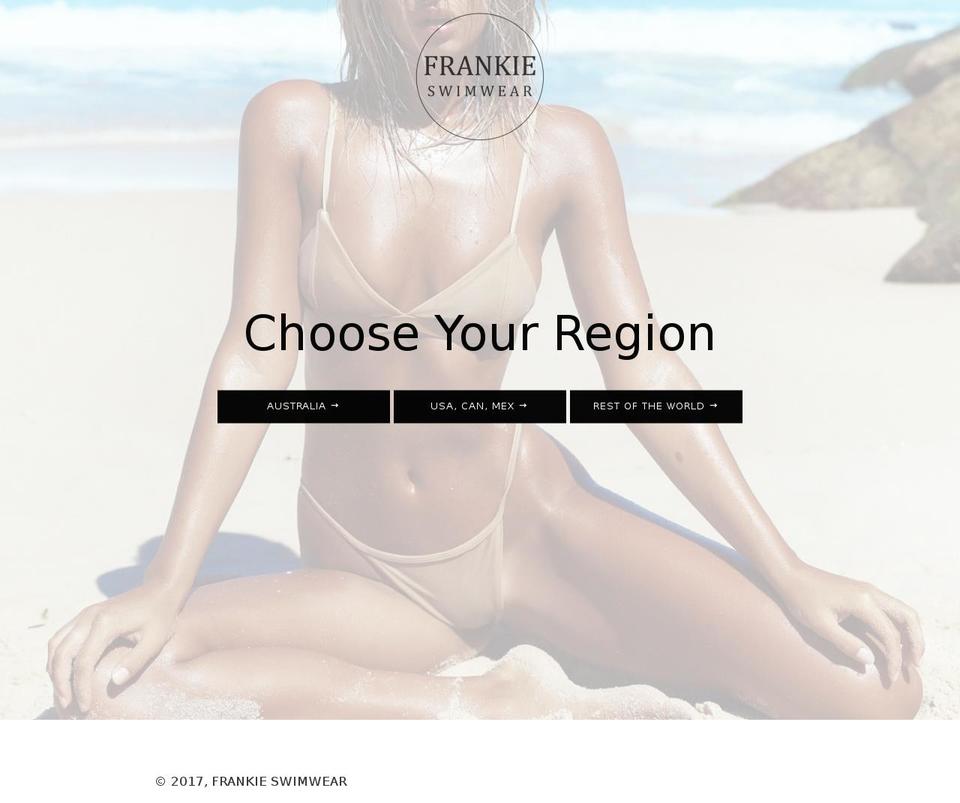 frankieswim.com shopify website screenshot