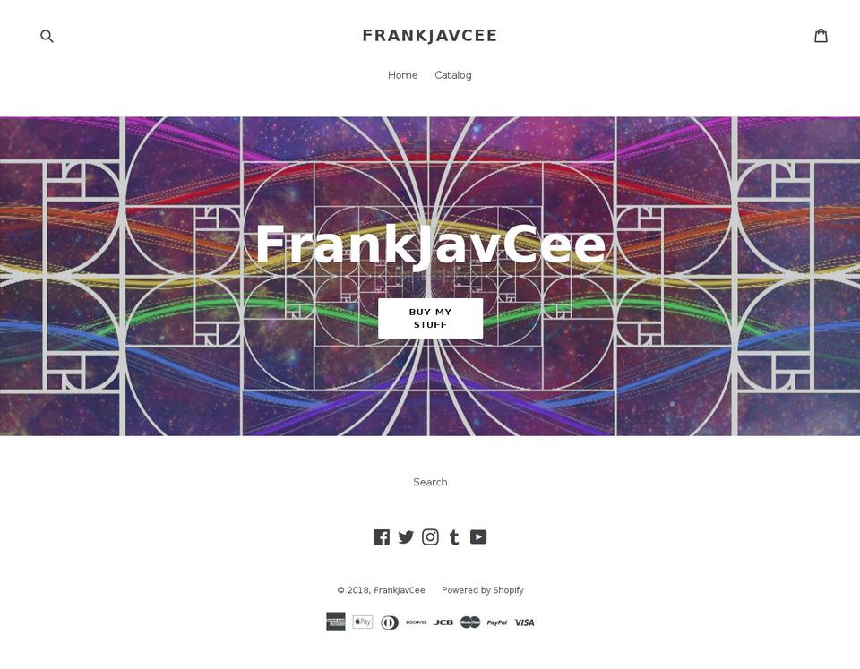 frankjavcee.myshopify.com shopify website screenshot
