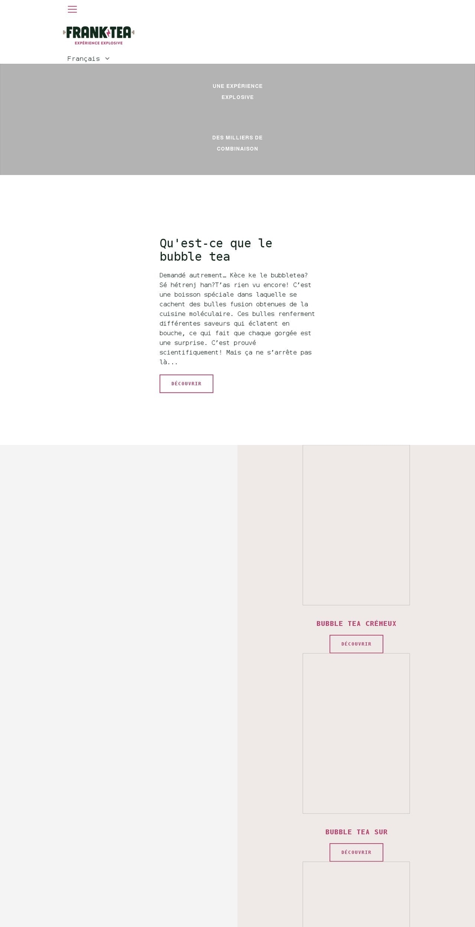 frankntea.com shopify website screenshot