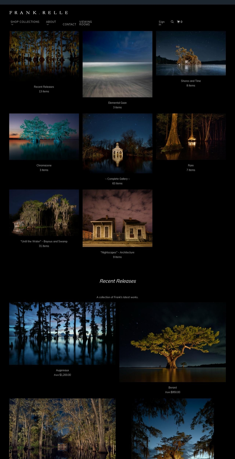 frankrelle.myshopify.com — Shopify storefront screenshot
