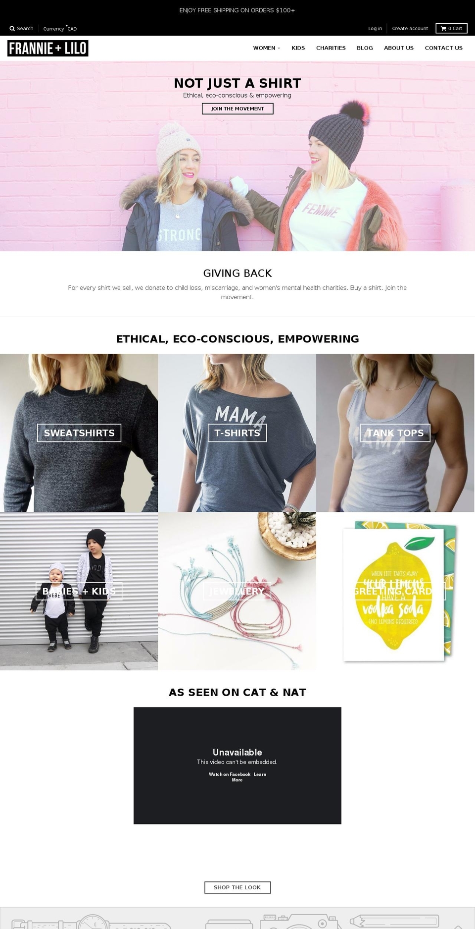 frannielilo.com — Shopify storefront screenshot