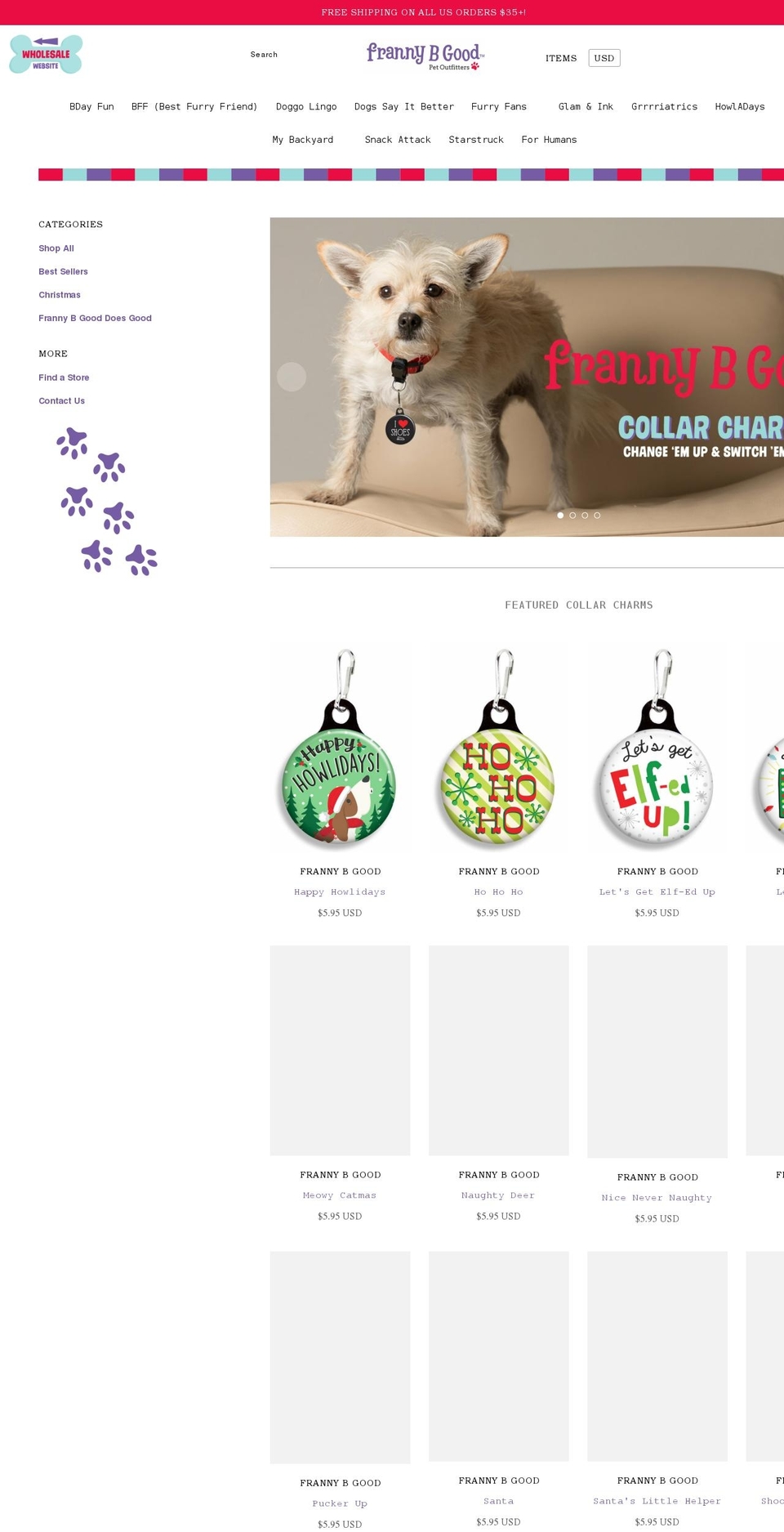 frannybgood.com shopify website screenshot