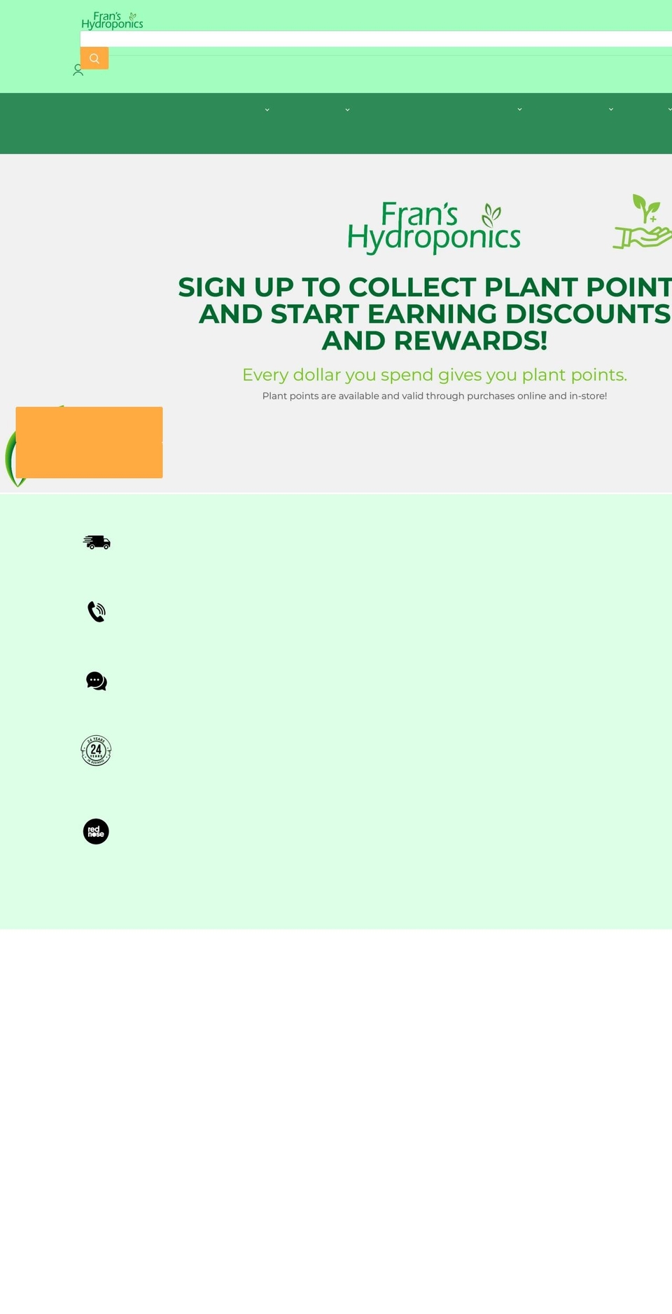 franshydroponics.com.au shopify website screenshot
