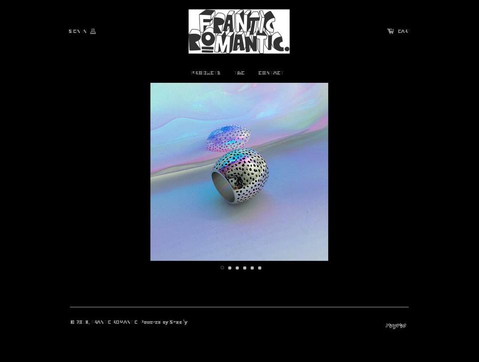 franticromanticrings.com — Shopify storefront screenshot