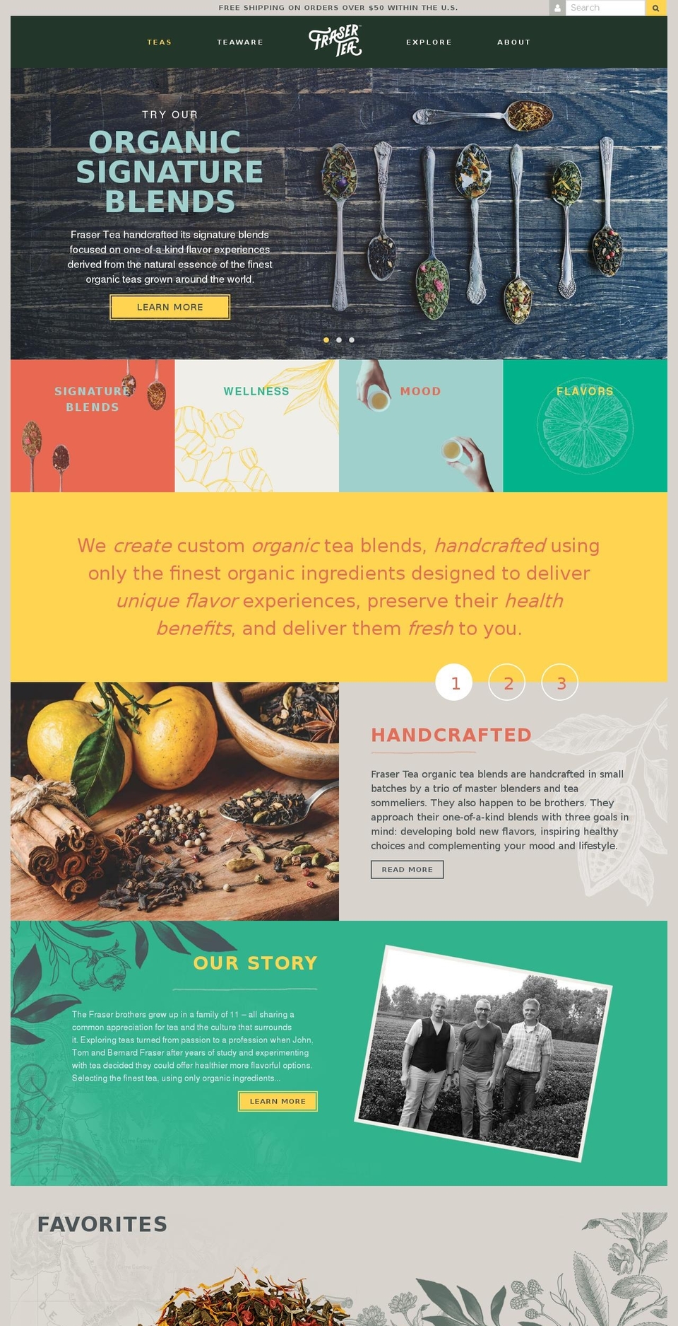 fraserteashopify Shopify theme site example fraserteas.com