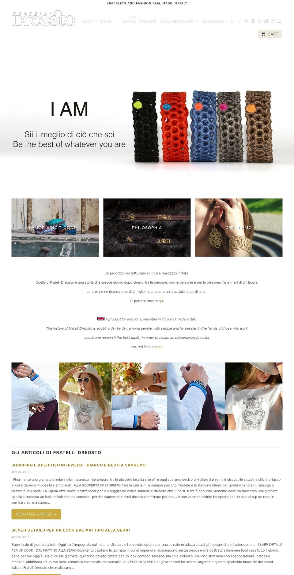 fratellidreosto.com shopify website screenshot