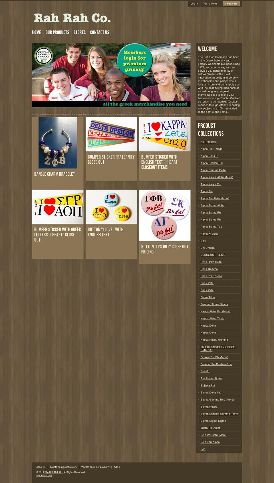 fraternitysororityoutletmall.com — Shopify storefront screenshot