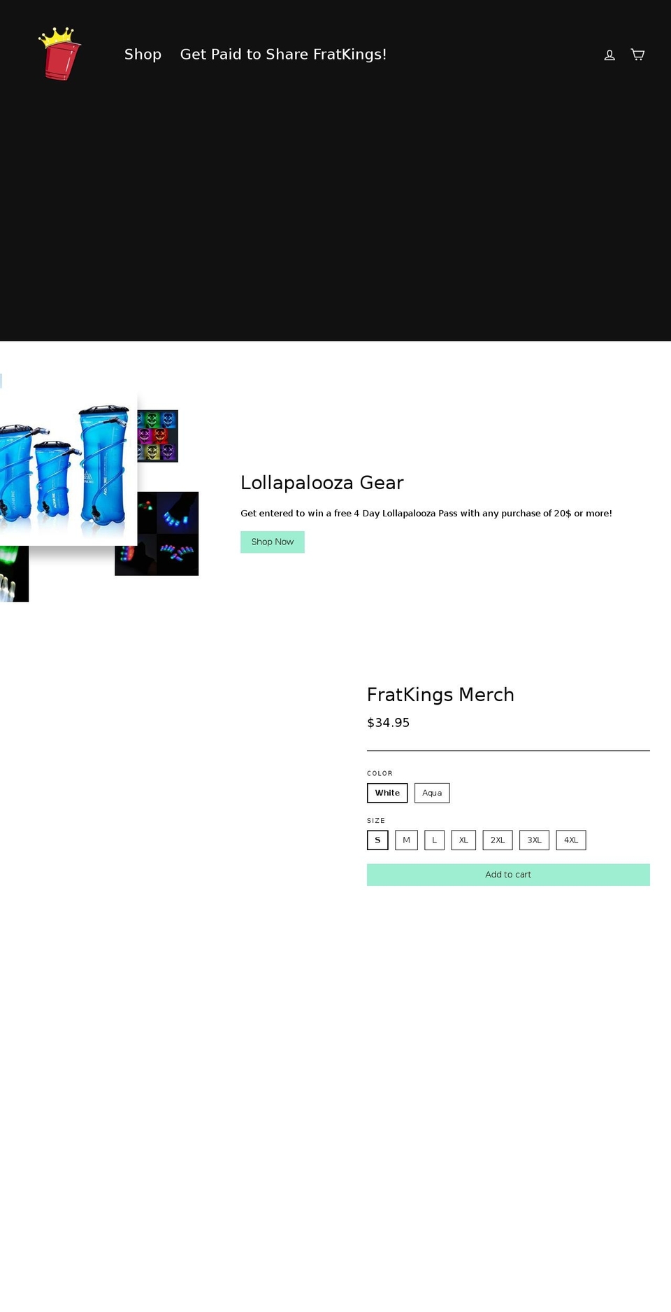 fratkings.com — Shopify storefront screenshot
