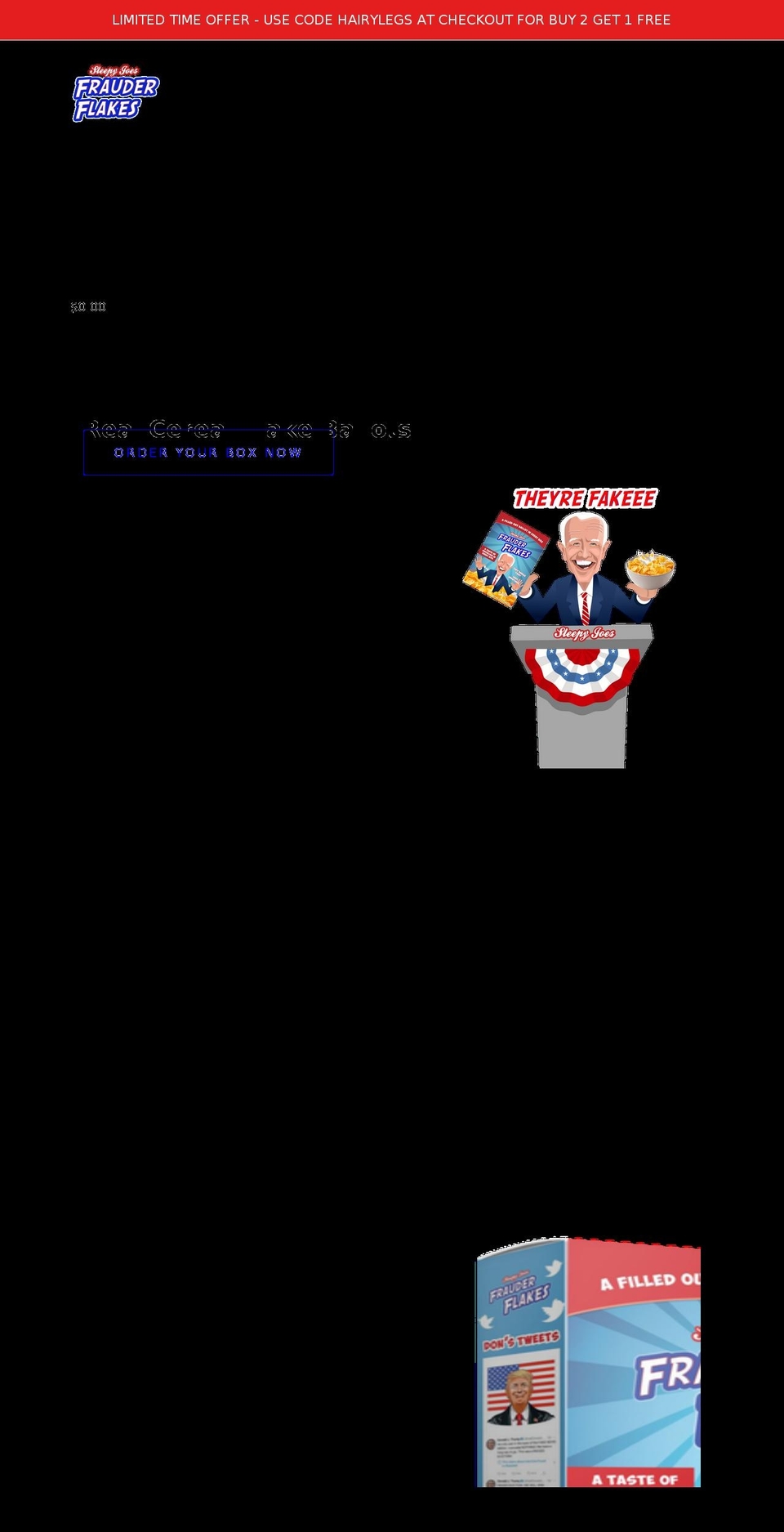 frauderflakes.com shopify website screenshot