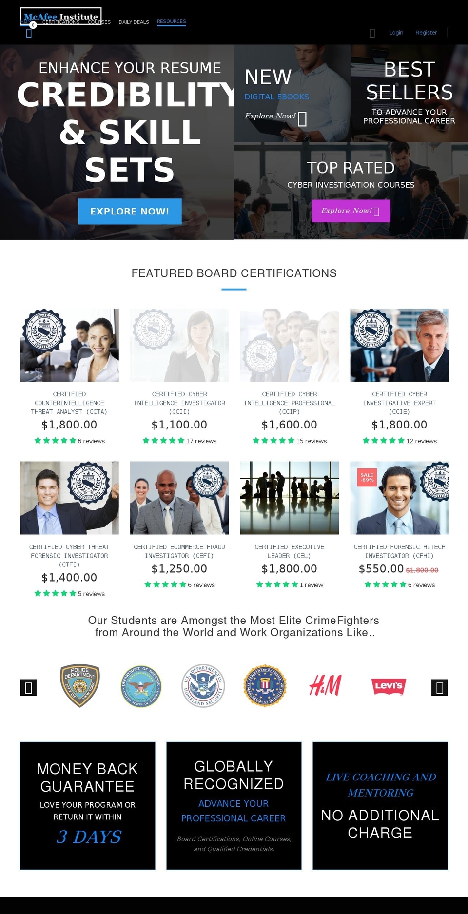 McAfee V20 Shopify theme site example fraudleaders.com