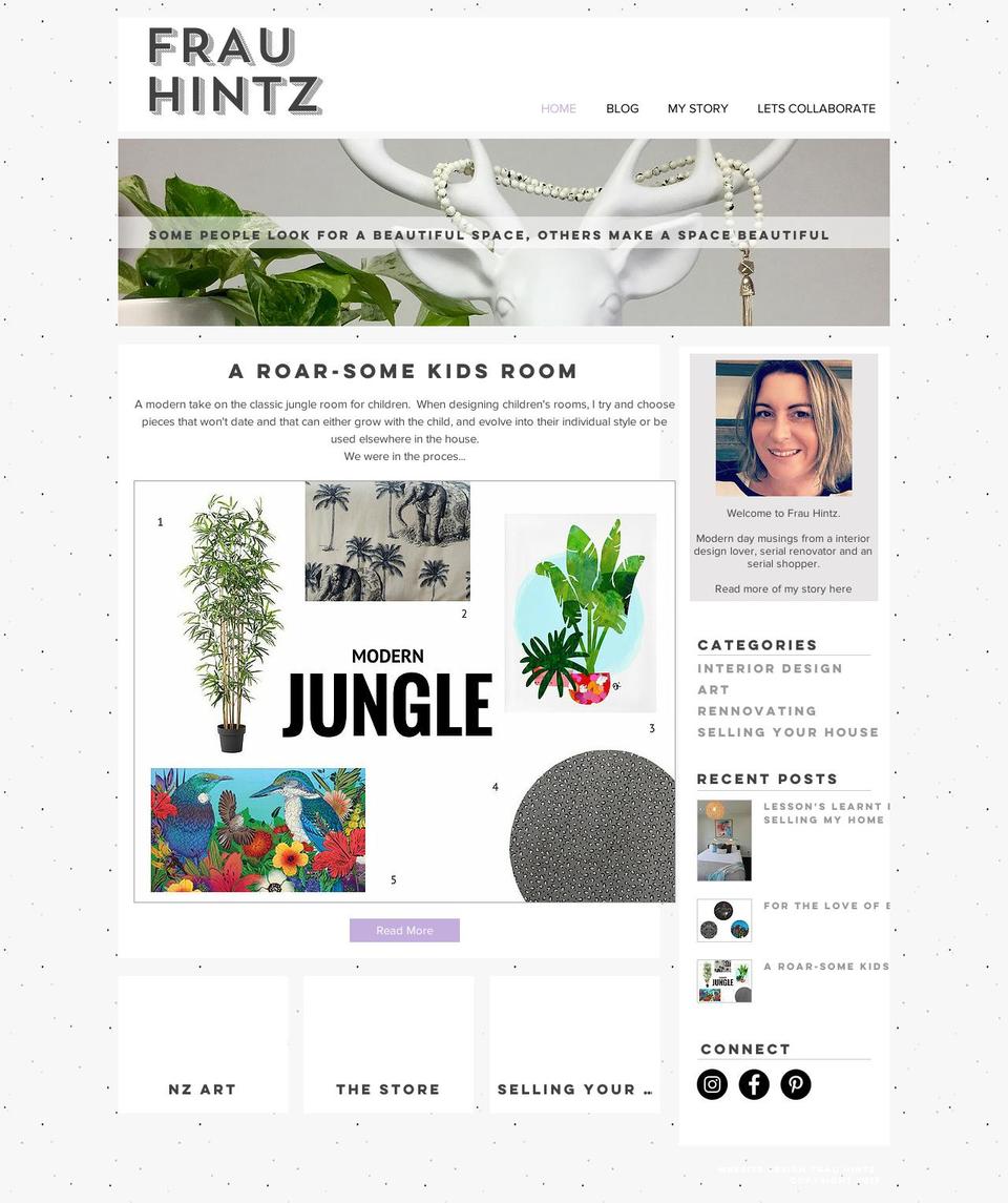 frauhintz.com shopify website screenshot