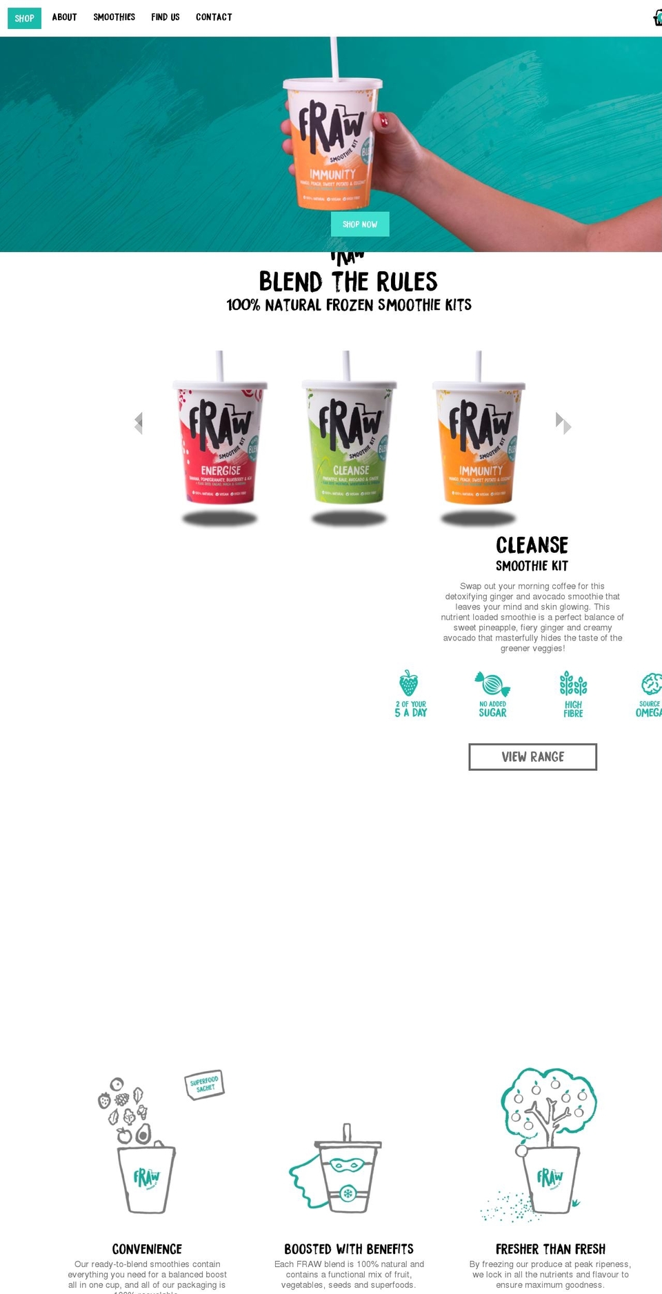 fraw.com — Shopify storefront screenshot