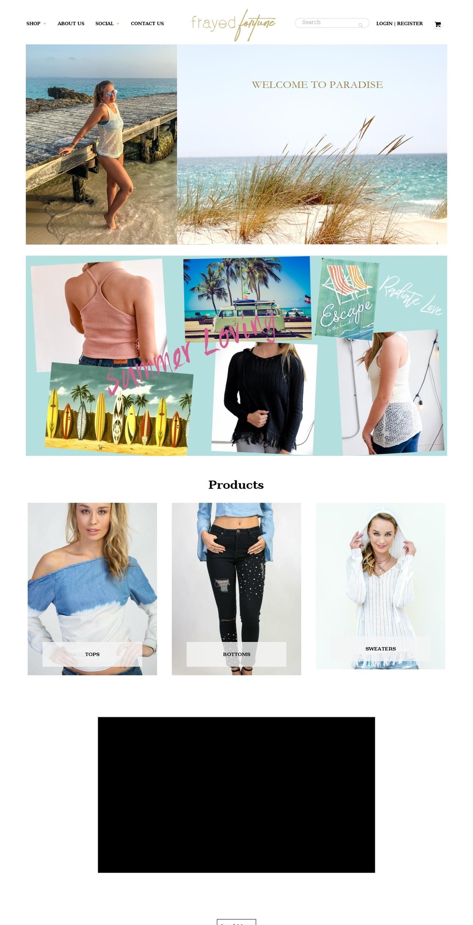 frayedfortune.com — Shopify store on .com