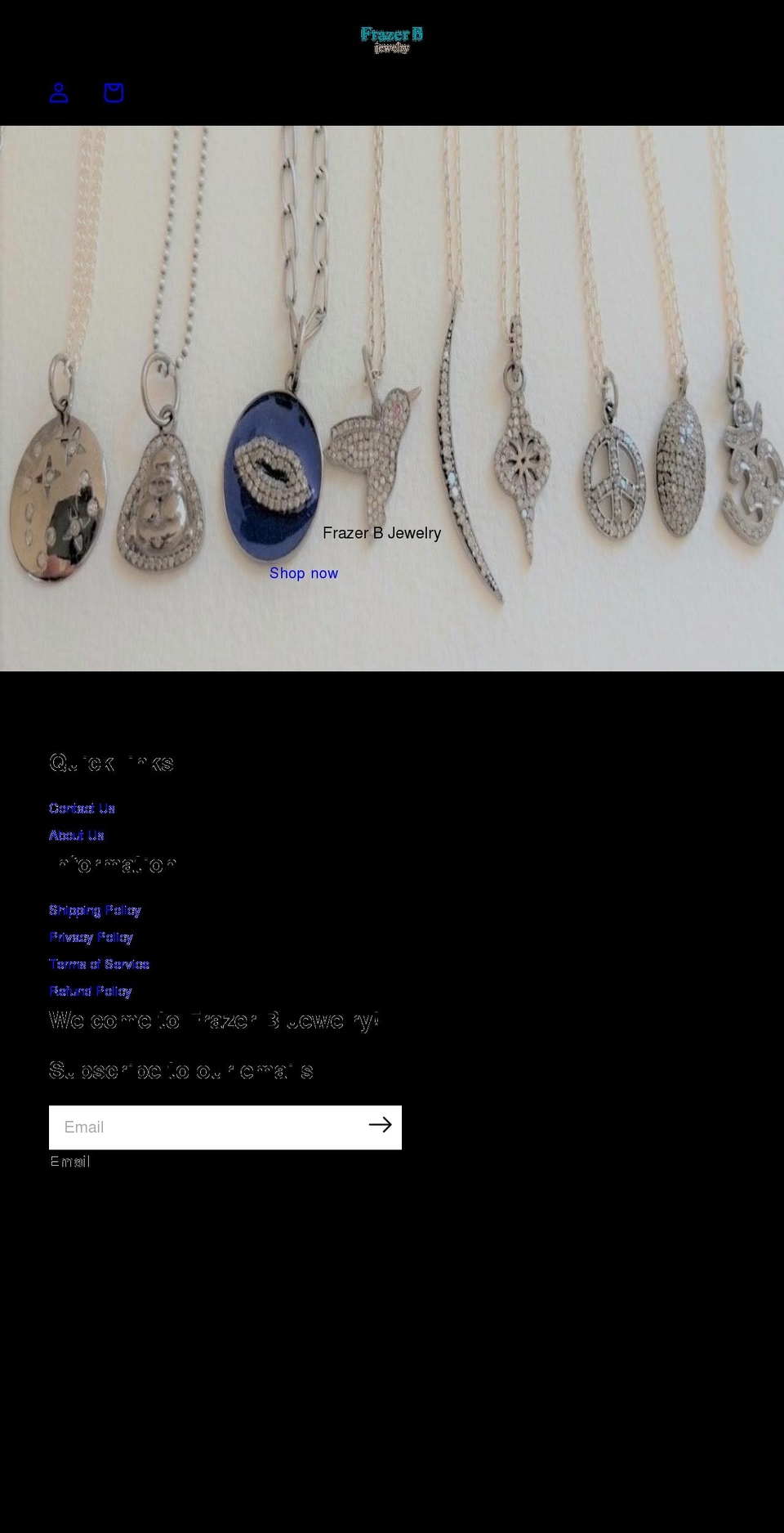 frazerb.com shopify website screenshot