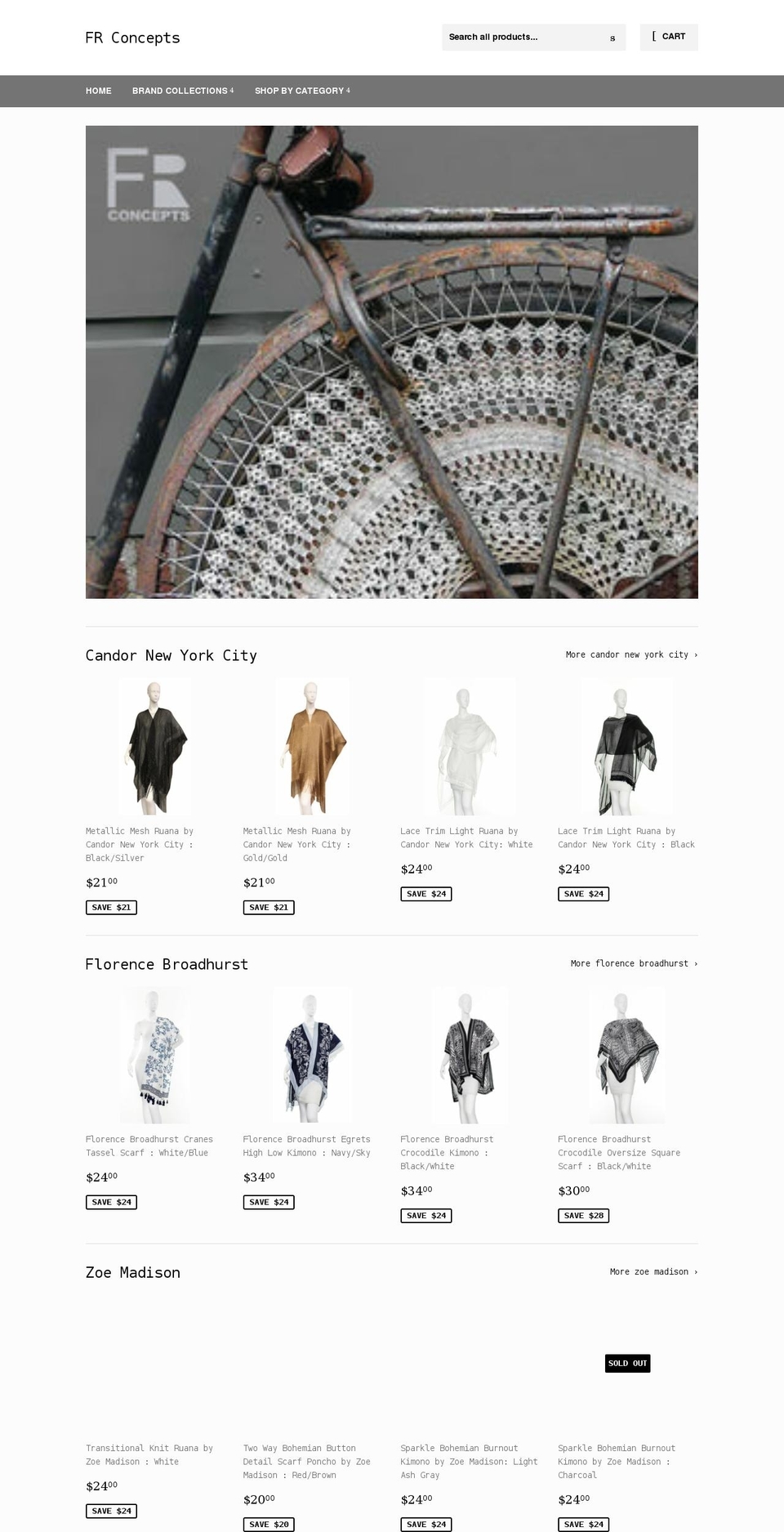 frconcepts.net shopify website screenshot