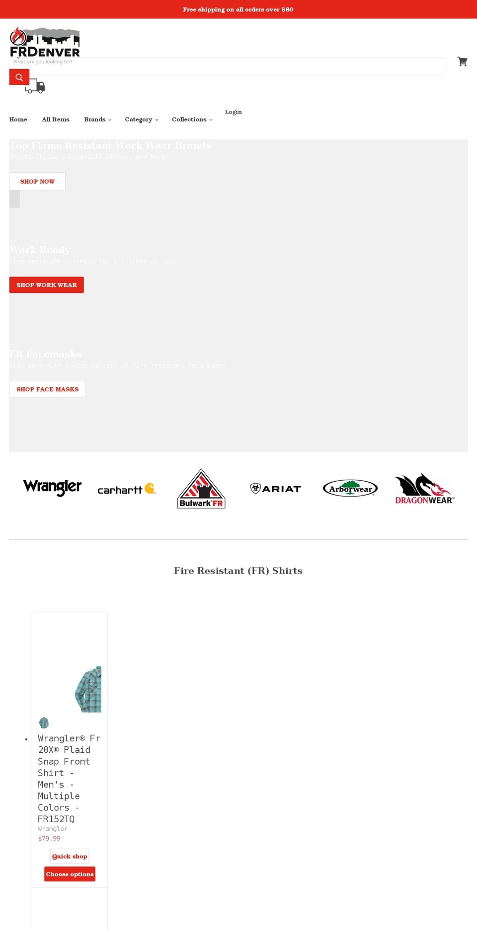 frdenver.com shopify website screenshot