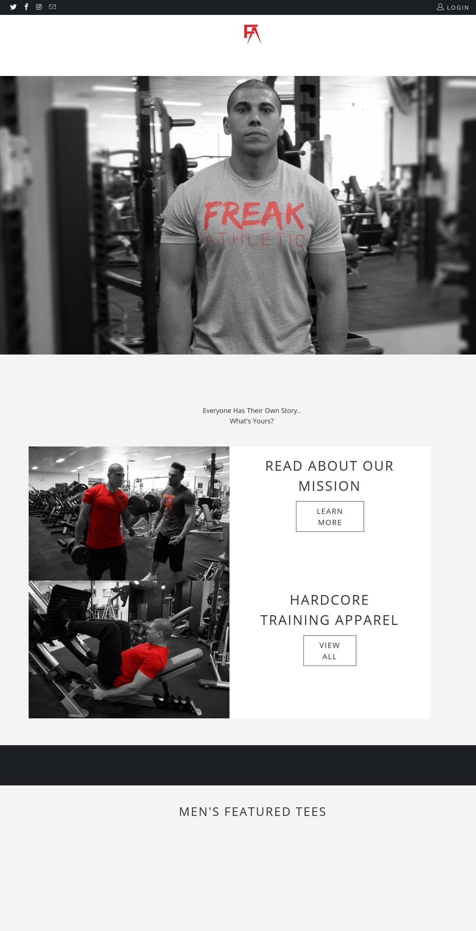 freakathletiq.com — Shopify storefront screenshot