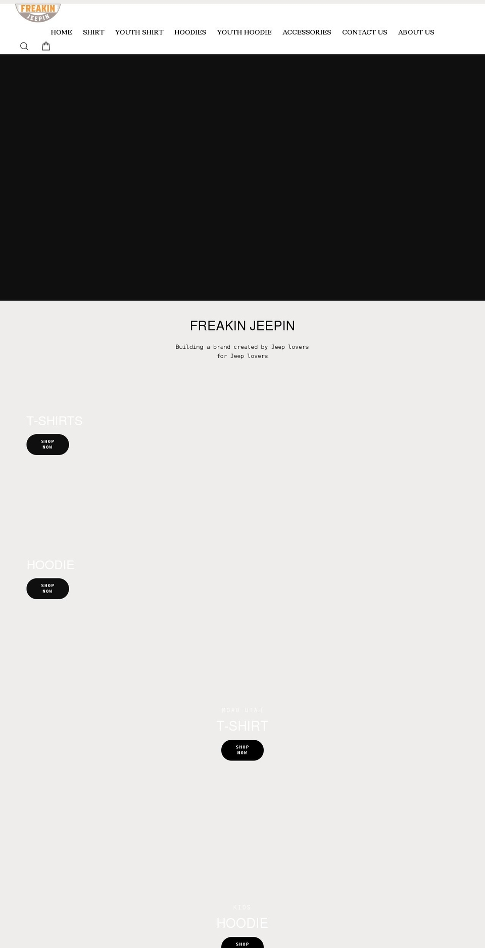 freakinjeepin.com shopify website screenshot
