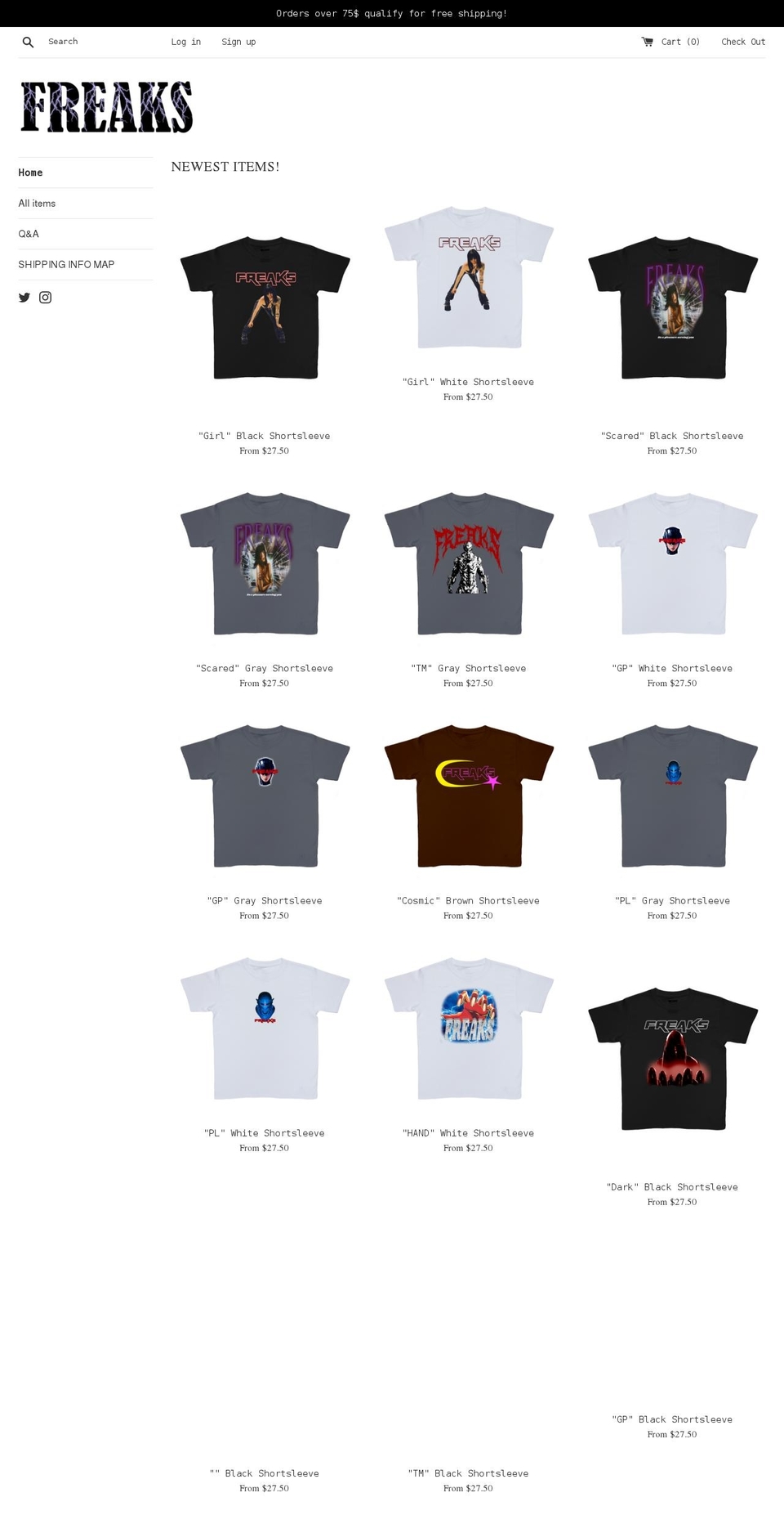 freaksupply.com shopify website screenshot
